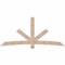 Ekena Millwork Alberta Smooth Timber Gable Bracket, Douglas Fir, 96"W x 44"H x 1 1/2"D x 5 1/2"F, 11/12 Pitch GBW096X44X0206ALB00SDF - alternate 1